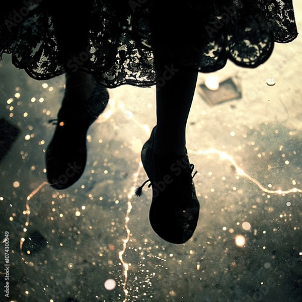 Obraz feet in lightning