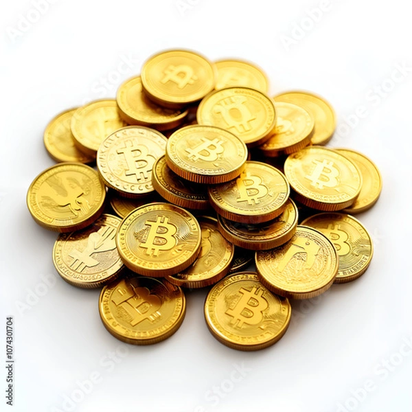 Fototapeta "Stack of Gold Coins | Wealth, Investment, and Financial Success Concepts"
