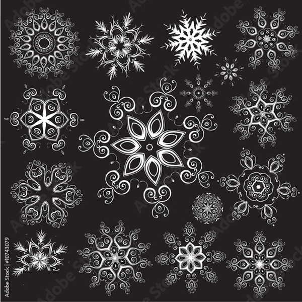 Fototapeta Snowflakes