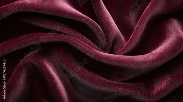 Fototapeta Dark background in deep maroon, rich and smooth, creating a luxurious and intense feel