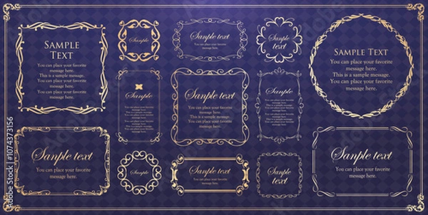 Fototapeta クリスマスのフレーム素材