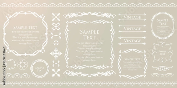 Fototapeta クリスマスのフレーム素材