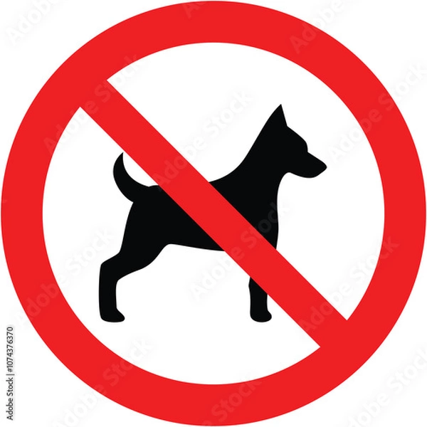 Obraz Forbidden Sign, No Dog