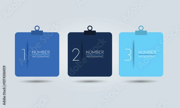 Fototapeta 3 elements scheme, diagram. Three connected circles. Infographic template.