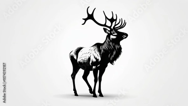 Obraz silhouette of a deer
