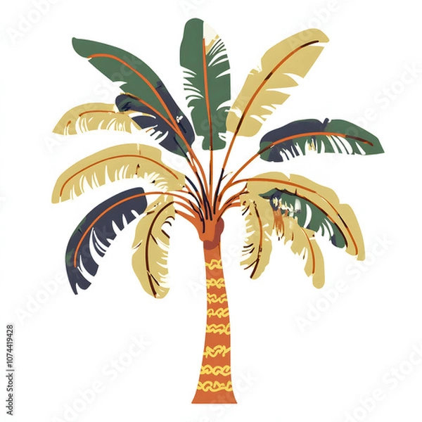 Fototapeta palm tree vector illustration