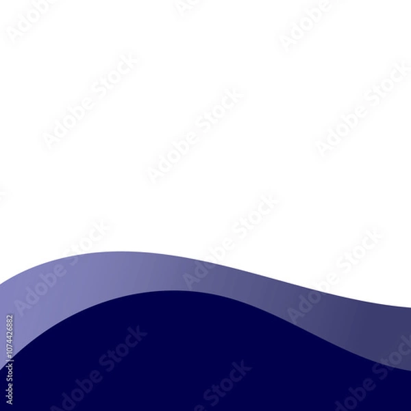 Fototapeta Elegant Gradient Wave Footer