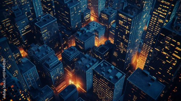 Obraz City at Night Lights