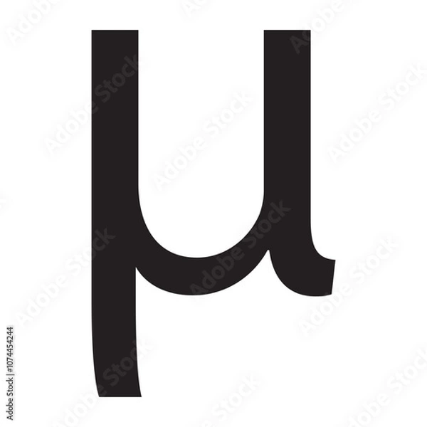 Obraz Black micro sign symbol flat icon