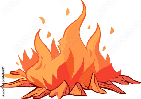 Fototapeta 모닥불