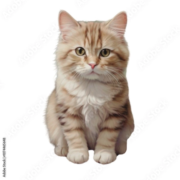 Fototapeta 座る茶色い子猫