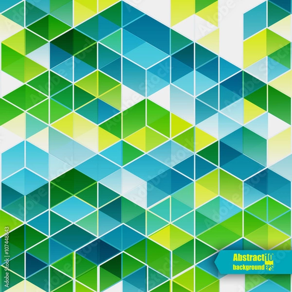 Fototapeta Abstract  background with geometric pattern.