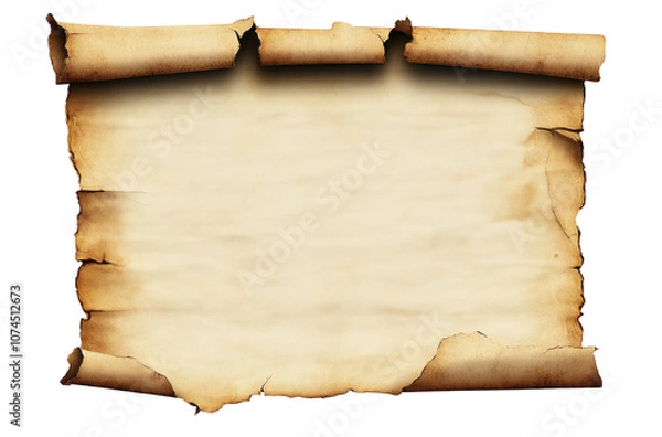 Obraz Vintage Blank Scroll with Torn Edges
