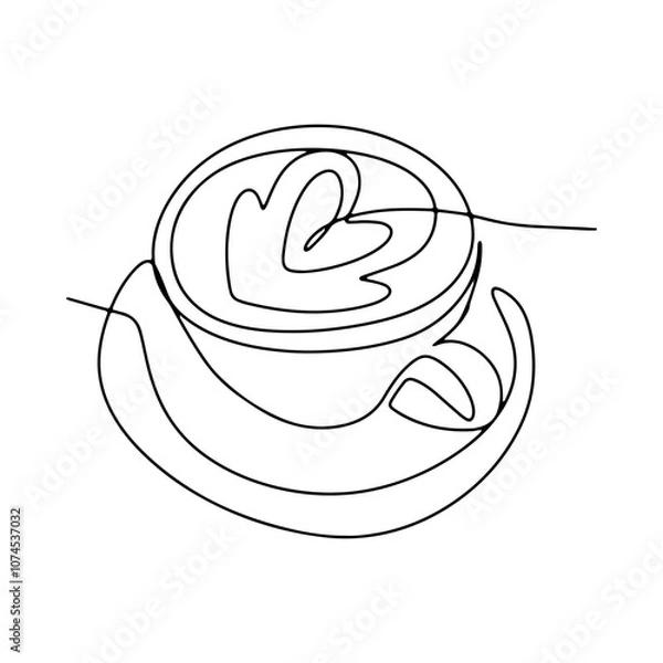 Fototapeta Equipment for Making Coffee Vector Line Art Graphic Design Decoration