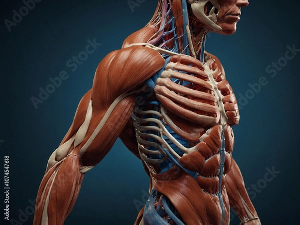 Obraz body with muscles