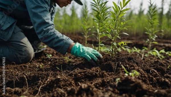 Obraz Reforestation and Environmental