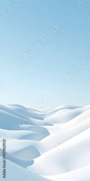 Obraz Premium simple white snowy background, ultra high detail, white snowy background, abstract, 3D rendering, high resolution, e-commerce, poster, wallpaper, background, commercial, advertising, cover