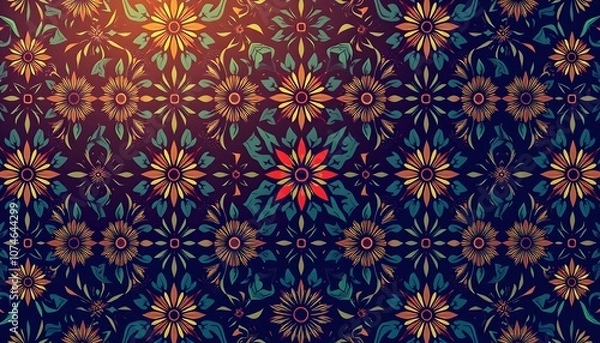 Fototapeta Elegant 14-Pattern Background for Corporate Presentations and Creative Projects: Versatile and Eye-Catching Design