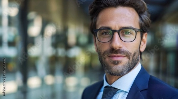 Fototapeta Entrepreneur: A forward-thinking individual committed to innovation and sustainable practices, focused on helping startups grow and succeed in the competitive business world.
