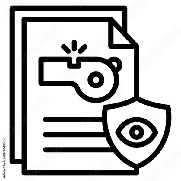 Fototapeta Whistleblower Icon For Design Element