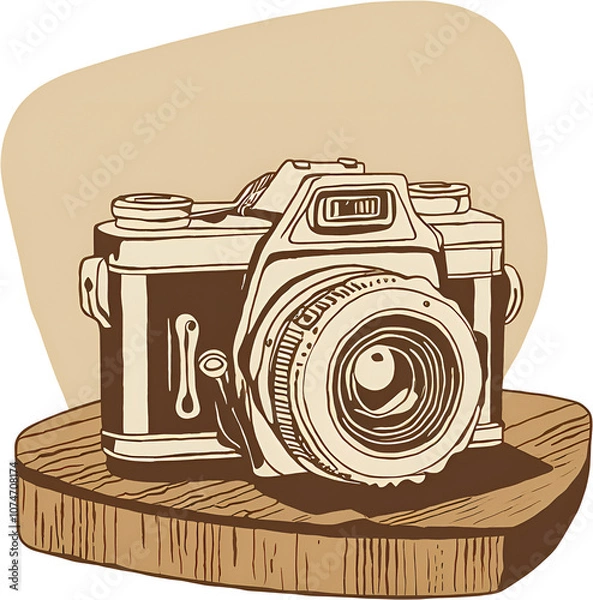 Obraz vintage photo camera