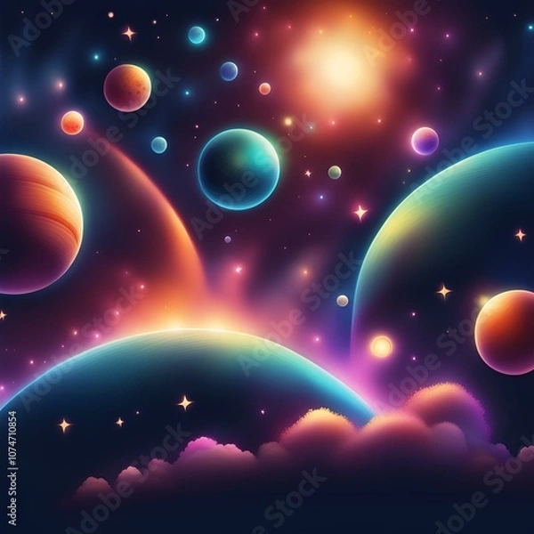 Obraz planet in space