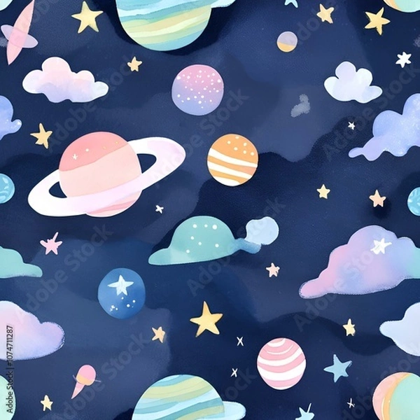 Obraz seamless pattern with space