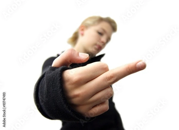 Obraz mittelfinger