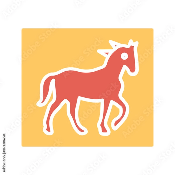 Fototapeta Pin the Tail Game Vector Icon