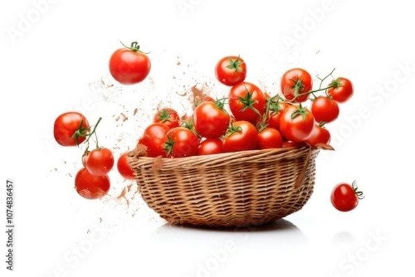Obraz Tomato basket vegetable plant.