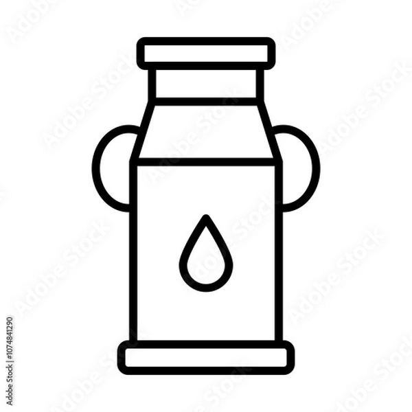 Obraz Milk Pail line icon