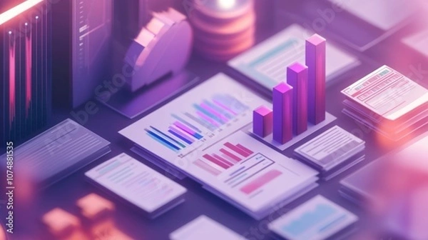 Fototapeta Data Analysis and Growth