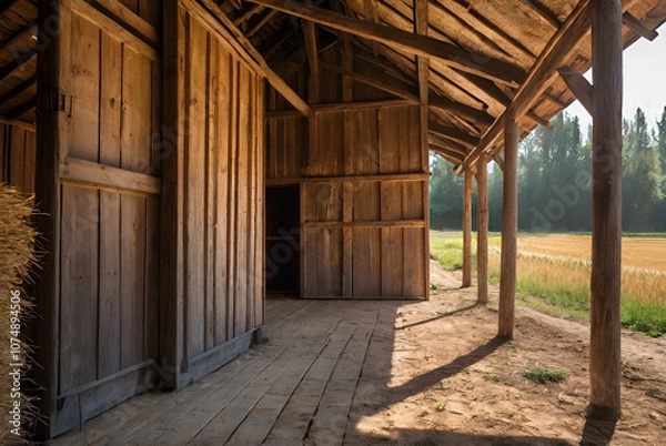 Fototapeta Old Wooden Barn