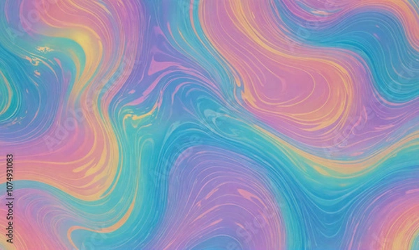 Fototapeta Abstract swirl pattern with shades of blue, purple, and pink