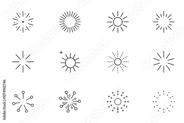 Fototapeta Halftone circular dotted frames set. Circle dots texture isolated on white background. Spotted spray texture. Vector abstract design element.