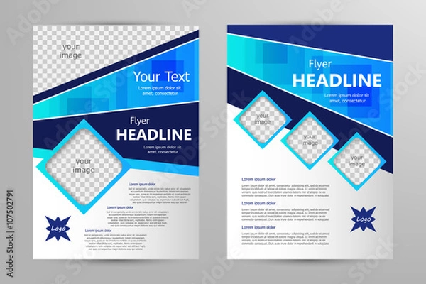 Obraz Vector flyer template design