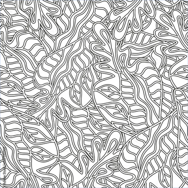 Obraz Seamless abstract hand-drawn pattern