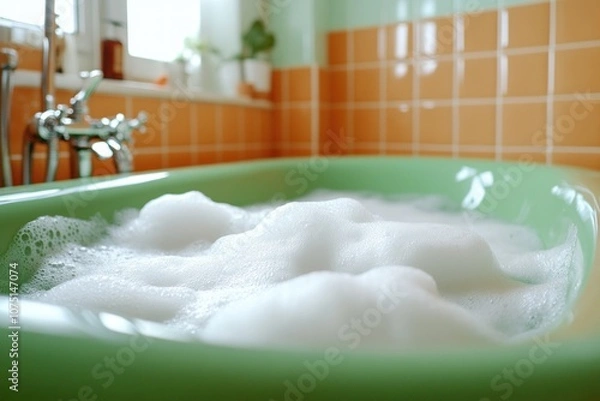 Fototapeta Sparkling Clean Bathtub A Guide to Achieve a Sanitized and Hygienic Bathroom Experience with Easy Cleaning Tips and Tricks