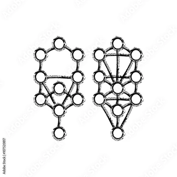 Fototapeta Kabbalah, Sephiroth, tree of life