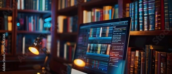 Obraz E-Library Interface: Accessing Digital Books Online