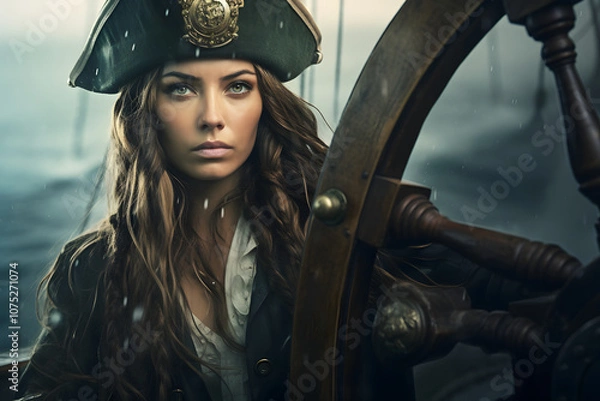 Obraz female pirate captain