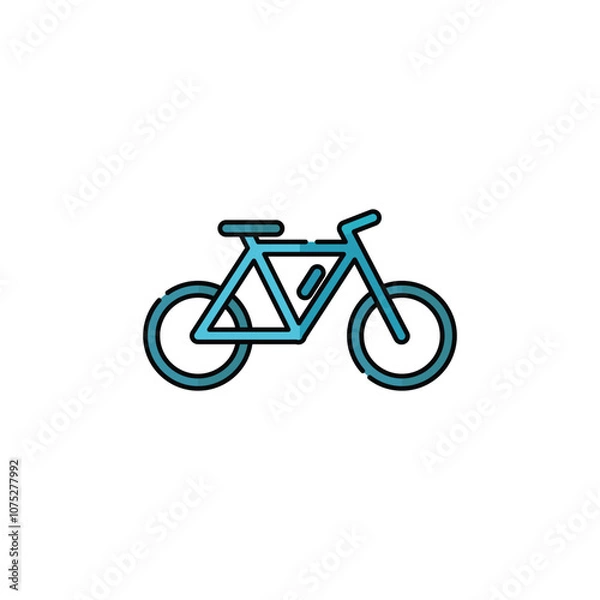 Fototapeta Cycle Icon Vector. Lineal or Linear Color.