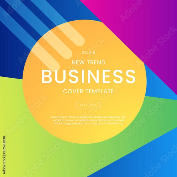 Fototapeta Colorful Gradient Background Modern Design Ideal for Post, Background, Banner, Ad, Promo, Invitation, Etc