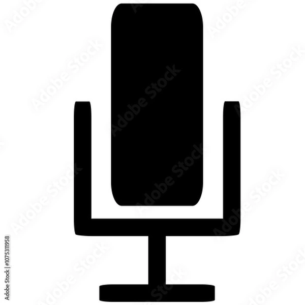Obraz Podcast microphone, microphone, art, design, illustration.