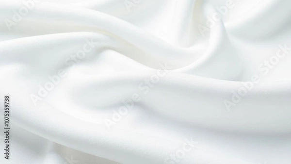 Obraz Rippled white cloth background. Fabric texture