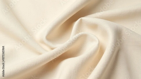 Obraz Rippled beige cloth background. Fabric texture