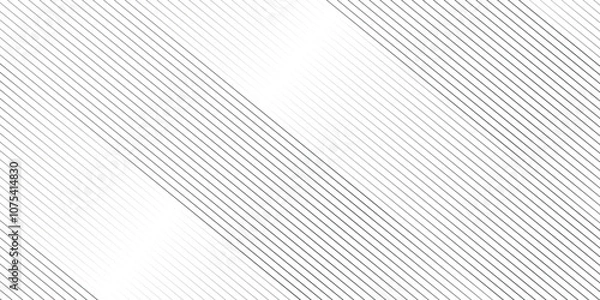 Fototapeta Vector tech geometric thin diagonal striped line pattern gradient minimal transparent background. White geometric pattern transparent background. minimal surface curve wave creative line texture.