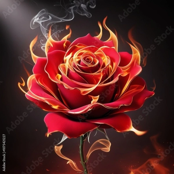 Fototapeta Nice rose pic ai generator