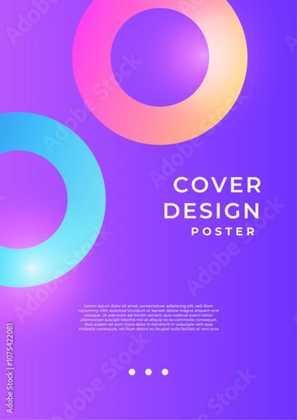 Fototapeta Abstract on Modern Geometric Cover Background