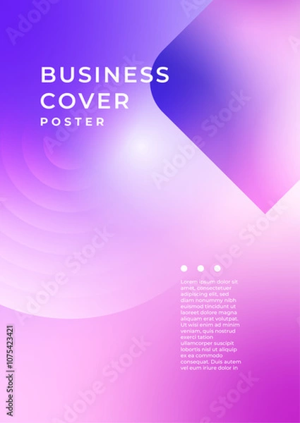 Fototapeta Vibrant Abstract Background With Geometric Shapes and Gradients. Ideal for modern presentations, digital art, and creative projects, evoking a sense of movement and innovation